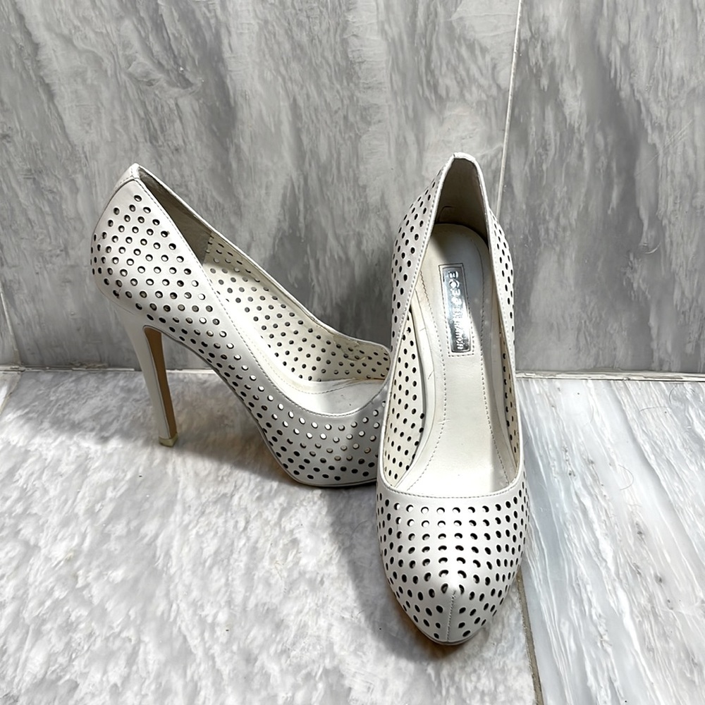 BCBGeneration heels in white.